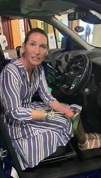 Helen Dolphin MBE demonstrates BAS Push/Pull Brake/Accelerator