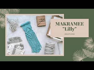DIY Makramee Wandbehang selber machen für Beginner bzw. Anfänger - Schritt für Schritt Anleitung