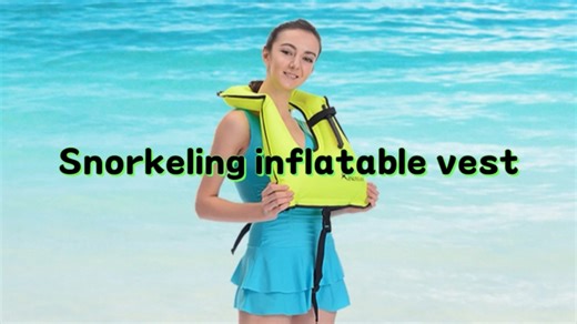 Yoris Children Swimming Inflatable Swim Vest Portable Waterproof Life Jacket for Kids