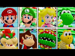 Mario Power Tennis: All Character's Special Moves (Power Shots)