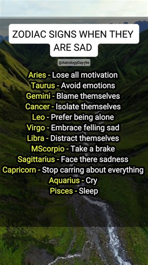 What Happens When Each Zodiac Sign Gets Sad 🥺 | #horoscope #astrology #zodiac