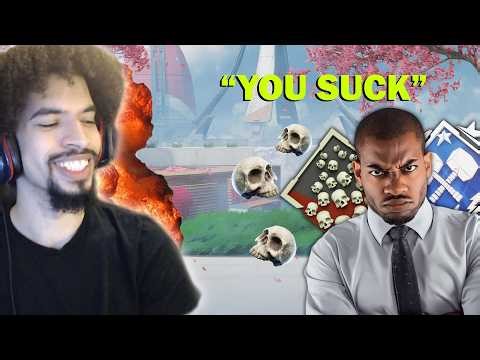 Solo Q Random CRASHES OUT On Apex Pred For Carrying Him! (Apex legends)