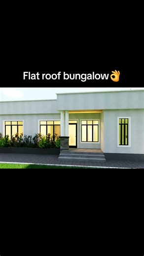 This flat-roof bungalow is proof that simple can still make a statement.