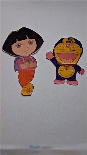 Doraemon and Dora Head swap #cartoon #views #youtubeshorts #ytshorts