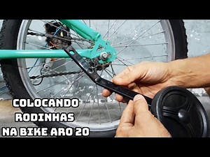 Como colocar rodinhas na bicicleta aro 20 do jeito muito fácil. #bicicleta #aro20 #bike