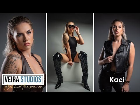 Behind the scenes of an edgy magazine photo shoot with Kaci