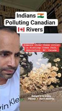 Indians Throwing Roti in Canadian Rivers #shorts #indiansincanada #civicsense