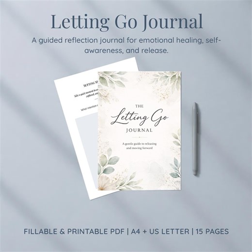Emotional Healing Journal Printable | Letting Go & Shadow Work Journal | Guided Self Reflection PDF - Etsy