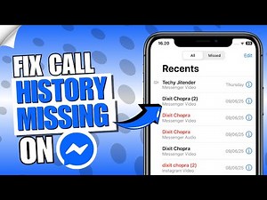 Messenger Call History Not Showing? 📞 | How to Fix & See Recent Calls on Messenger