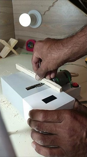 DIY Wood Planer Machine Using DC Motor | Homemade Mini Planer #experiment #diy #woodworking #craft