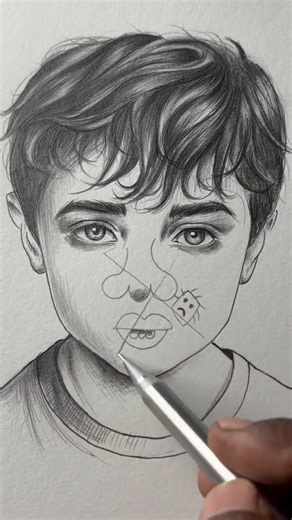 How to draw face tutorial #drawing #drawingshorts #drawingtutorial #face