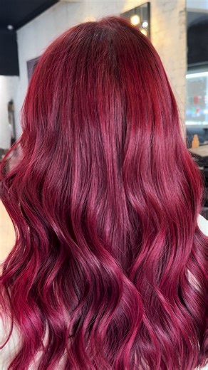 Vibrant Red Velvet Hair Transformation
