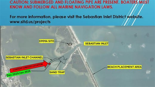 Sebastian Inlet District begins $9 million channel dredging