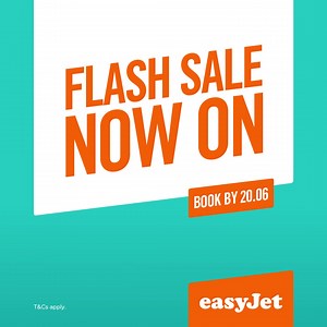 12 reactions · 14 comments | Flash sale now on! Book by 9am Tuesday 20th June. T&Cs apply. | easyJet | Facebook