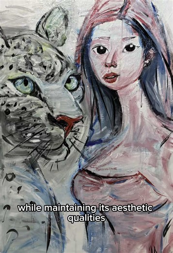 This is my exclusive painting style – creating works based on photographs. To achieve the ideal balance between realism and aesthetics, multiple layers of coloring are required, which can be time-consuming. I can handle both portraits of individuals and adorable pet photos. This painting was created using acrylic paint, similar to oil paint, on a canvas measuring 60 cm × 80 cm. The artwork can be delivered to your doorstep upon completion. The painting process takes 2 to 4 hours, and the price i