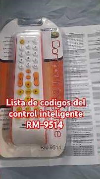 Lista de códigos del control inteligente RM-9514 📺✅