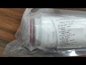 PTFE Filter Cartridge Integrity Test | Bubble Point Test Explained