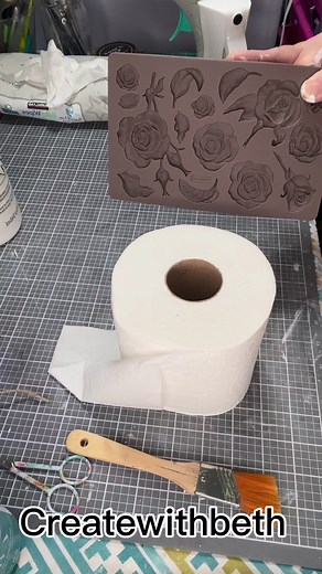 2.1M views · 7.7K reactions | Paper Casting with toilet paper!!! Easy and Inexpensive!!! Great for embellishments!!! Create With Beth | Beth Walton Horton | Facebook