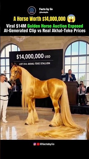 $14 Million Golden Horse Auction? Viral AI Video Exposed!