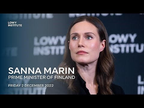 An Address by Sanna Marin, Prime Minister of Finland