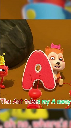 Learn letter A | ABC Song With Wolfoo #kidssongs #shorts