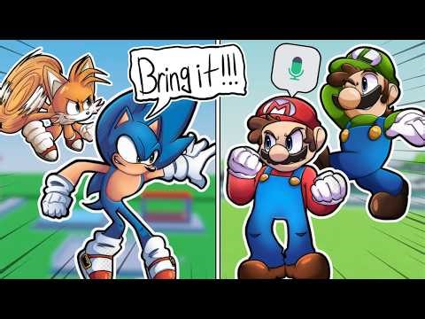 SONIC and MARIO CLASH in ROBLOX VOICE CHAT
