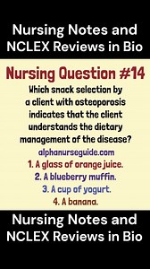 130K views · 527 reactions | Nursing Question of the Day For NCLEX, Nursing School & Nursing Students. #nursingschool #nursingstudent #NCLEX #studentnurse #lpnstudent | Alpha Nurse Guide For RN & LPN & LVN & RPN | Facebook