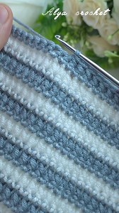 Super Easy 2-Color Crochet Trick! #crochet #knitting | Alya crochet