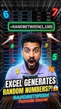 Excel Random Number Trick 😱 | RANDBETWEEN Formula Explained. #excel#randbetween#ytshorts#shortcutkey