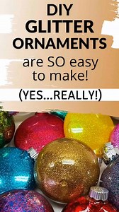 ✨ Easy DIY Glitter Ornaments – Anyone Can Make These! 🎄💫 🎨 What You’ll Need: Clear plastic ornaments (fillable kind) Glitter (any colors you love) School glue or clear craft glue Paper cups or small bowls Spoon or small funnel Ribbon or ornament hooks Wax paper or tray 🪄 How to Make It: 1️⃣ Add a small squirt of glue inside a clear ornament. 2️⃣ Close it up and gently swirl to coat the inside 🎶 3️⃣ Open and spoon glitter inside (this is the fun part!) ✨ 4️⃣ Close and shake until every inch 