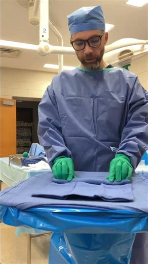 Surgical Instruments Towel Roll Setup #shorts #surgicaltech #surgeryeducation