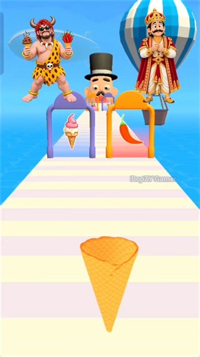 Can the King Defeat Evil? 😱👑 Stacky icecream 3d game#edit