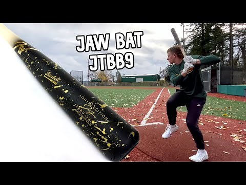 Hitting with JT's CUSTOM WOOD BAT MODEL | Jaw Bat JTBB9 Maple | Wood Baseball Bat Review