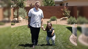US couple sets Guinness World Record for biggest height difference 'with nearly 3 feet between them'