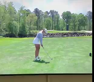 One can only imagine what is going through her head as she stands over the ball … Paralysis by Analysis … Happens to people in all sports … But golf especially … Some just can’t pull the trigger …
