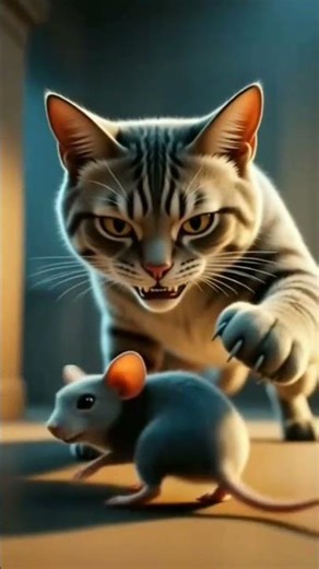 Cat Vs Mouse Fight 😤 #shorts #catshorts #cat