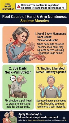 “Numb Hands & Arms? 😱 Fix Scalene in 30 Seconds (Skip & Regret!)”