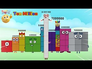 NUMBERBLOCKS LEARN TO COUNT NUMBERS BY HUNDREDS THOUSANDS AND MILLIONS | COLORART_ID
