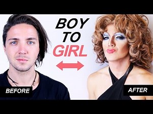 Boy to Girl Transformation 3 - Drag Queen Makeup