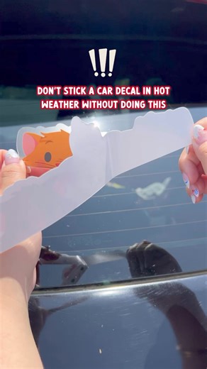 416K views · 1.5K reactions | ‼️Stick your car decals perfectly using this technique!! Summer is HOT and when it’s 90 degrees out, you have 1 or 2 shots at most at sticking your decal on straight. Please use this technique to make it easier! This is how I stick decals from now on! | Wish Upon Magic | Facebook