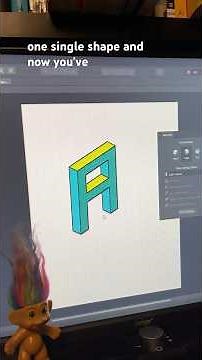 How to Draw An Isometric Letter A in Affinity Designer 2 #isometric #affinitydesigner