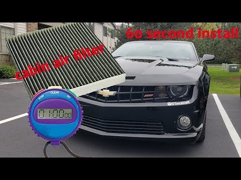 2011 Camaro cabin air filter (60 second install)
