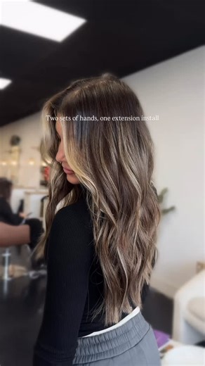 Roseville Blondes & Extensions | | Two sets of hands, one extension install ✨ Luxury extensions come down to technique, teamwork, and attention to detail.... | Instagram