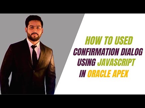 How to Use Confirmation Dialog using JavaScript in Oracle Apex