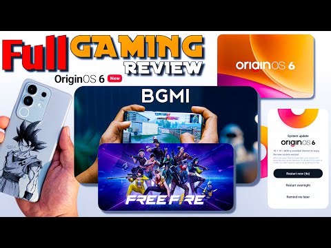 Origin OS 6 GAMING TEST in iQOO/ViVO | Origin OS 6 BGMI Free Fire Gaming Review