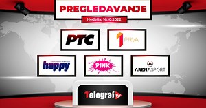ŠTA JE DANAS NA PROGRAMIMA TELEVIZIJA: Pregledavanje za nedelju, 16. oktobar 2022. godine