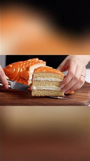 Fish Cake🐠 Look Delicious😋 #cake #fish #asmr