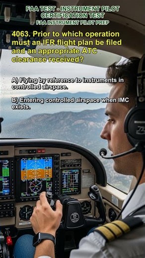 FAA - Instrument Pilot Q4063 #test #exams #instrument #weather #glider