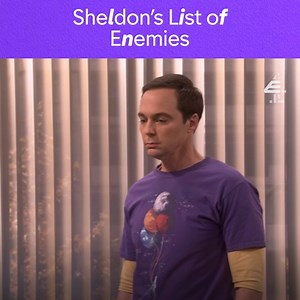 13M views · 10K reactions | When you’ve got as many enemies as Sheldon, it makes sense to have a list… | E4 | Facebook