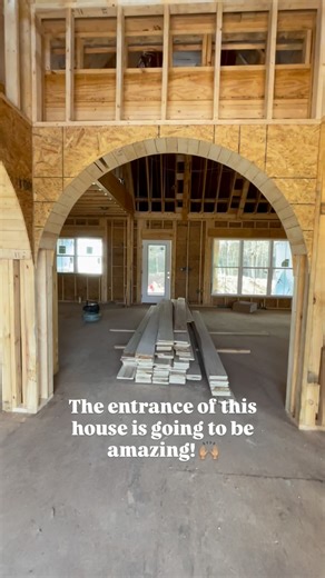 Taylor Constructors on Instagram: "✨ Black Valley Creek home — project updates! We’re loving these arched entryways 😍. They already add so much character and warmth—even with the house still in progress. Follow along for more progress updates! #newhome #update #progress #home #taylorconstructors"